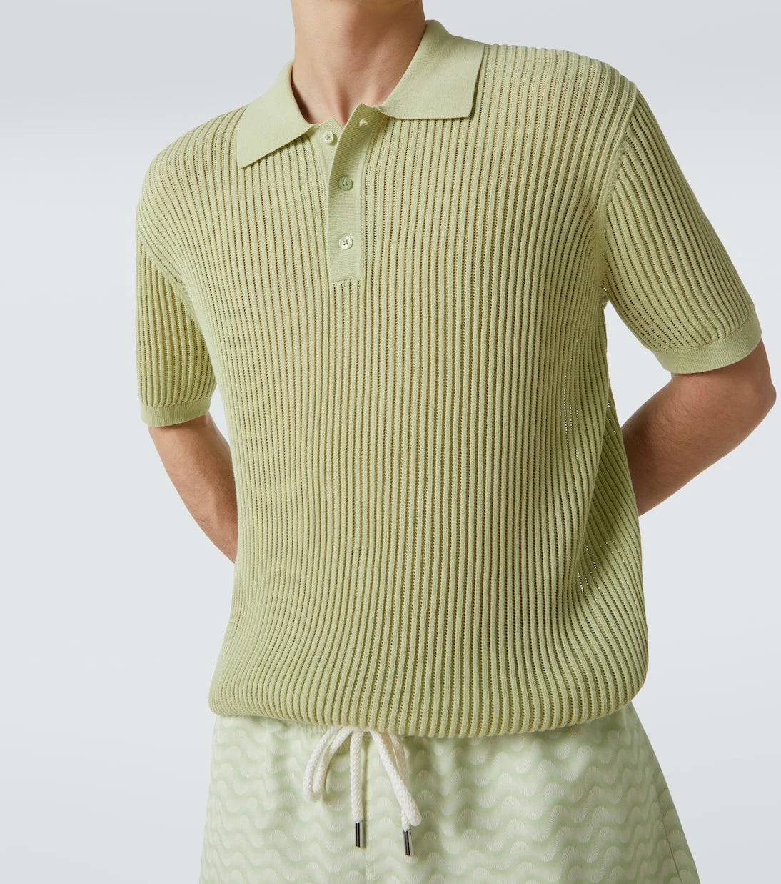 Frescobol Carioca - Vidal cotton-blend polo sweater