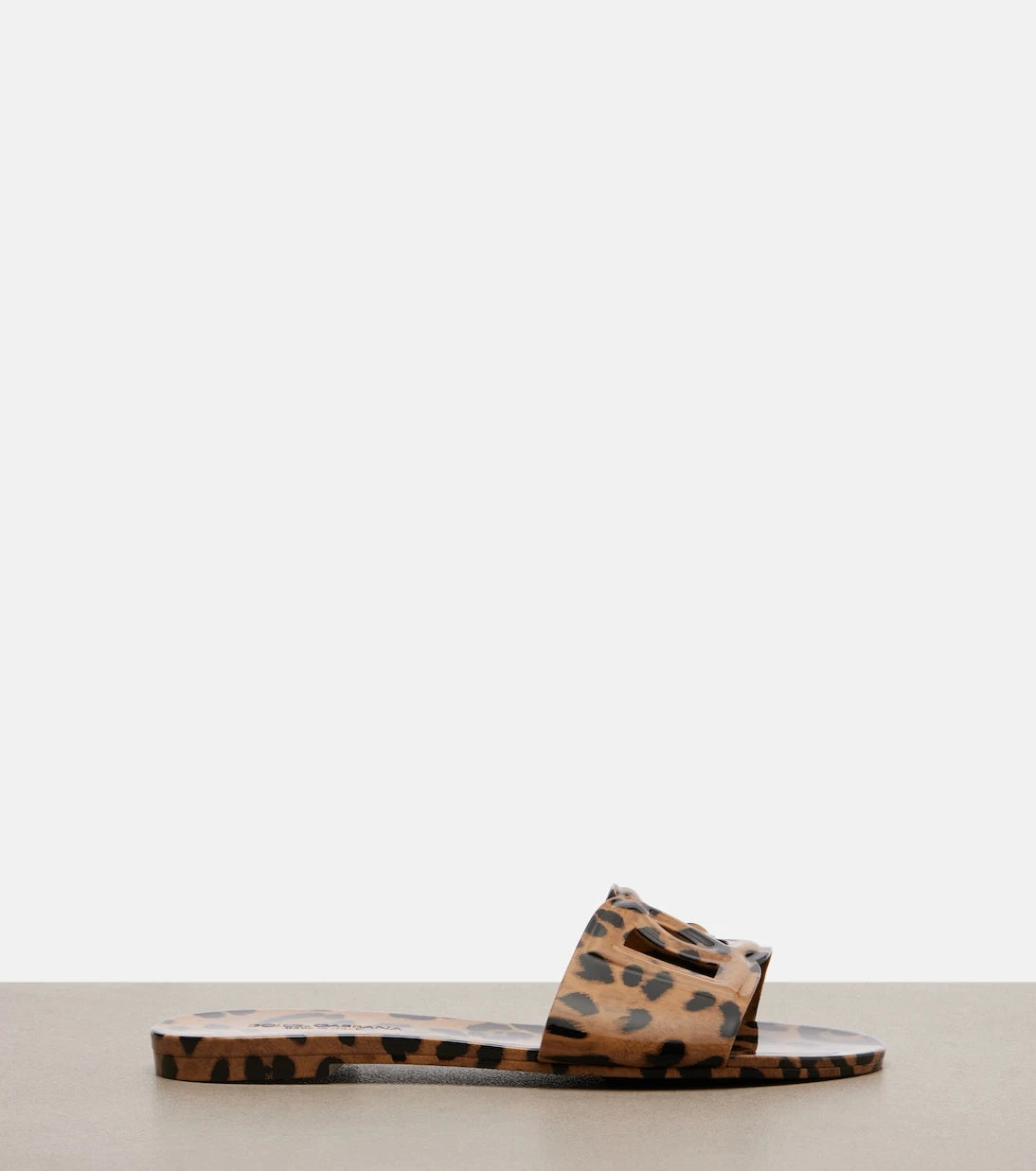 Dolce&Gabbana - DG leopard-print slides