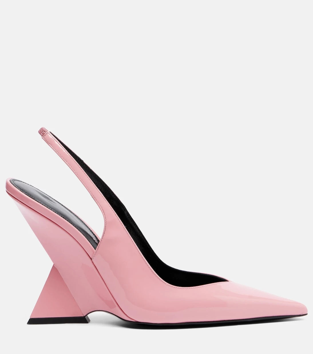 The Attico - Cheope patent leather slingback wedges