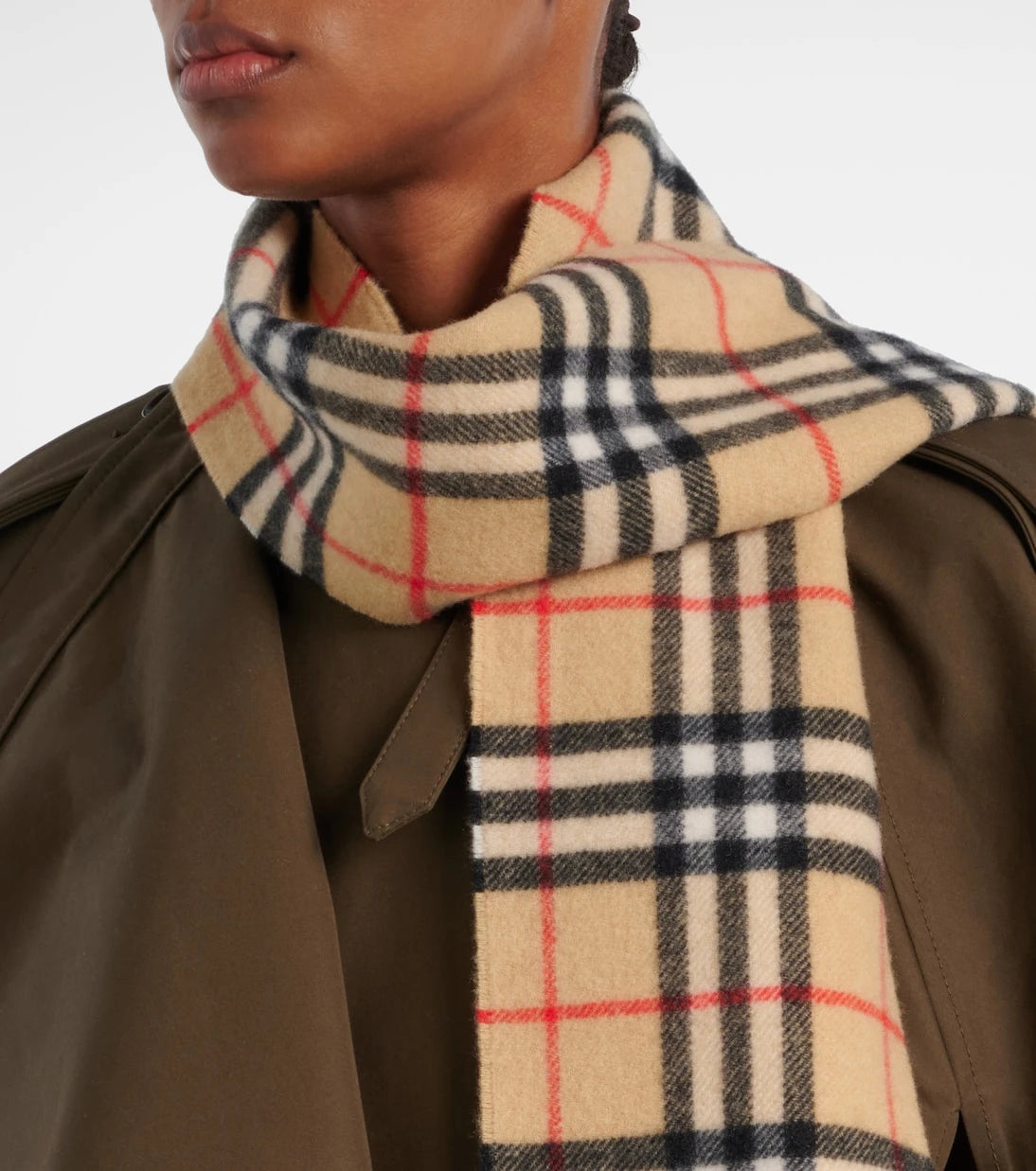 Burberry - Burberry Check cashmere scarf