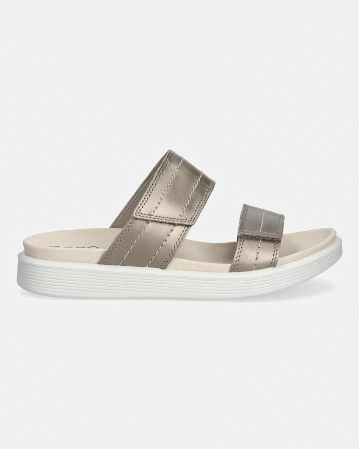 Ecco чехли дамски от кожа Soft Sandal W