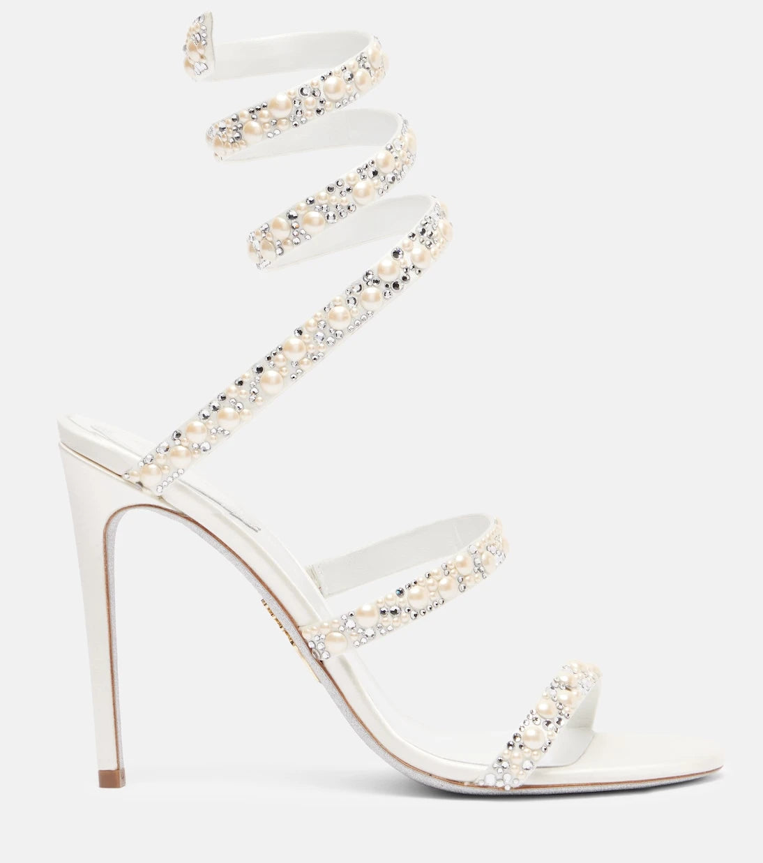 Rene Caovilla - Cleo 105 embellished satin sandals