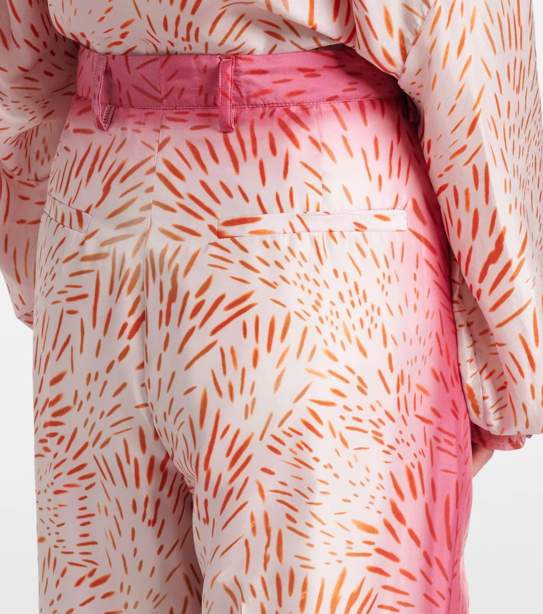 Dries Van Noten - Printed silk wide-leg pants