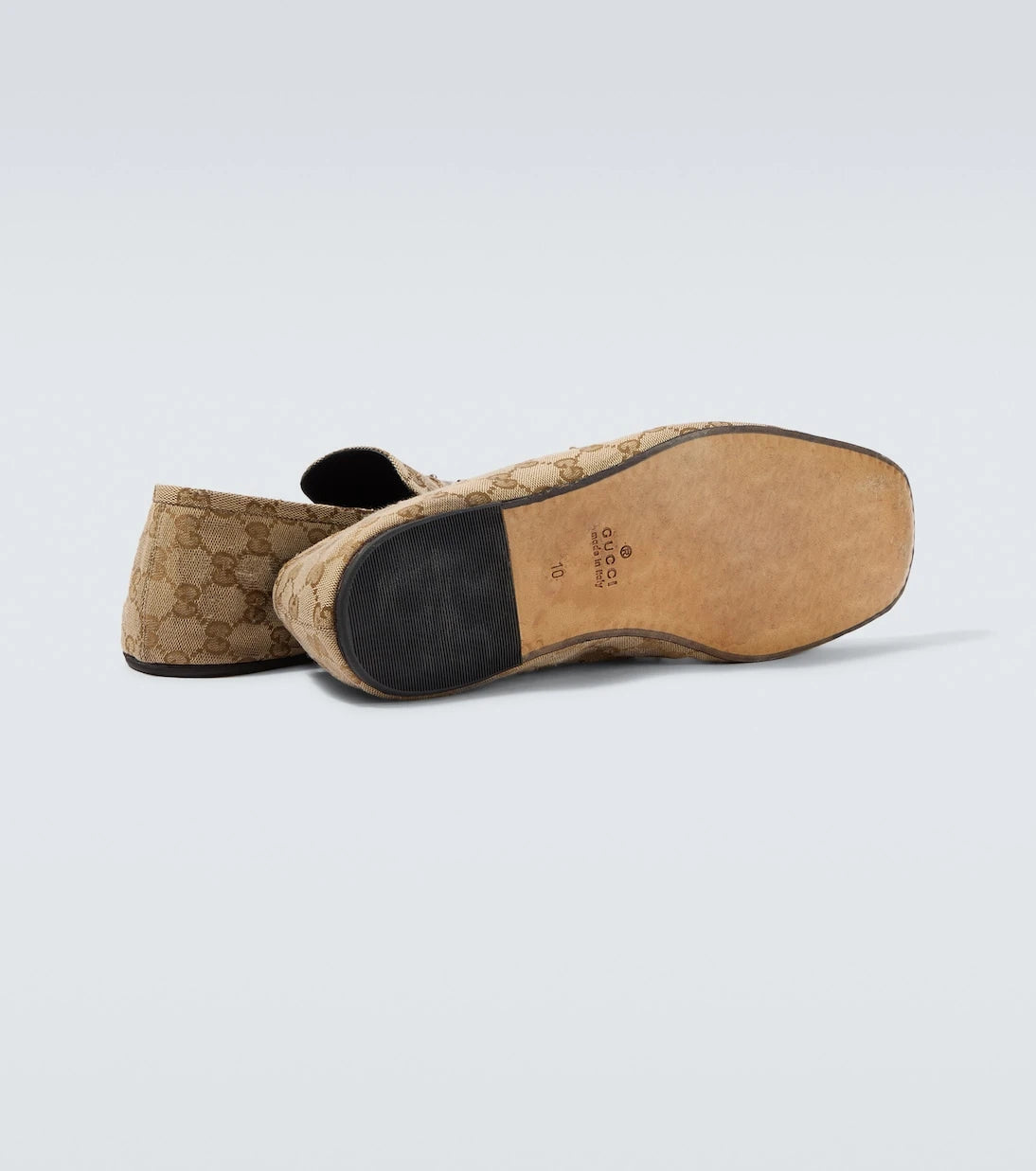 Gucci - Horsebit GG Canvas distressed loafers