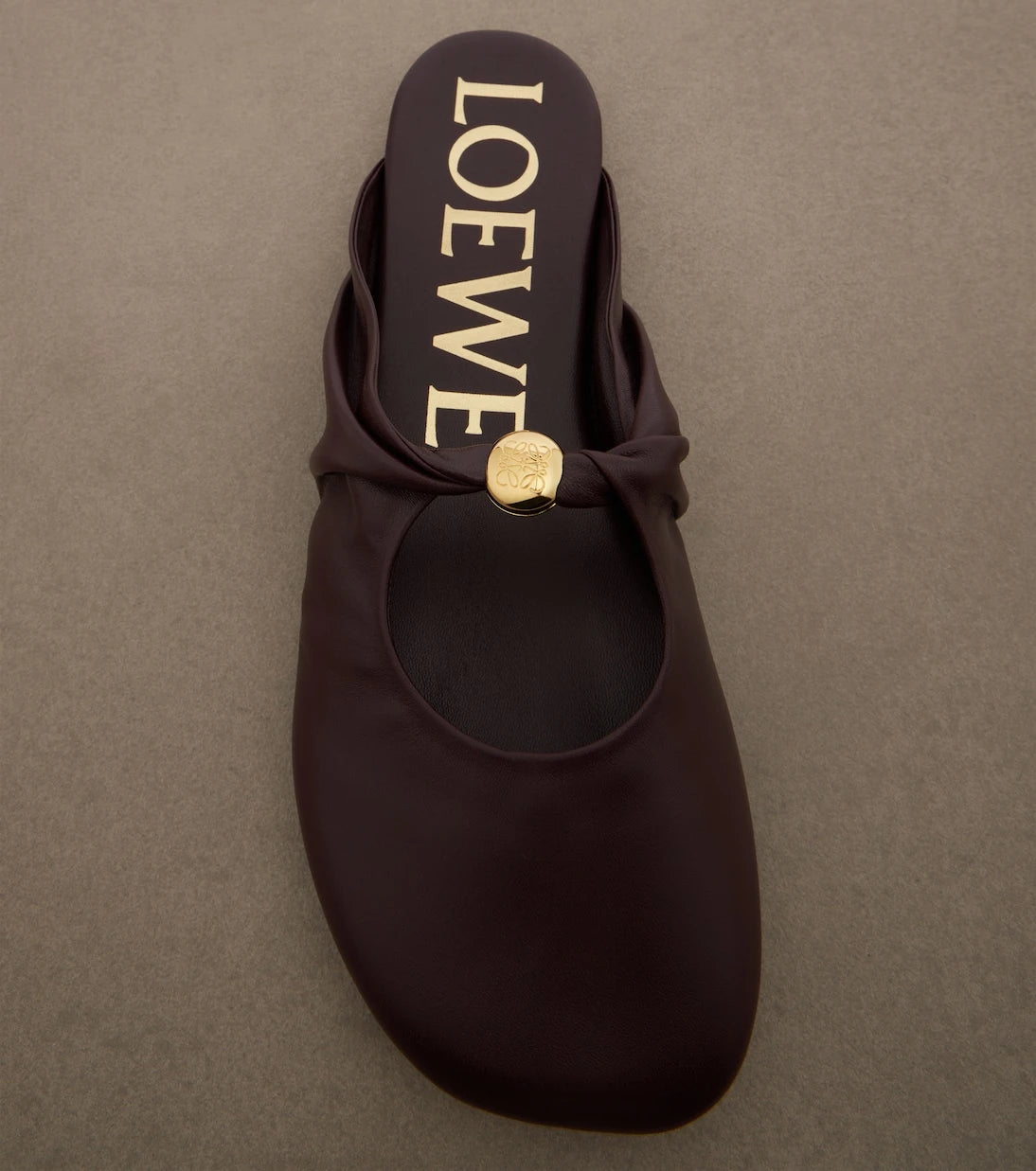 Loewe - Pebble Soft leather mules