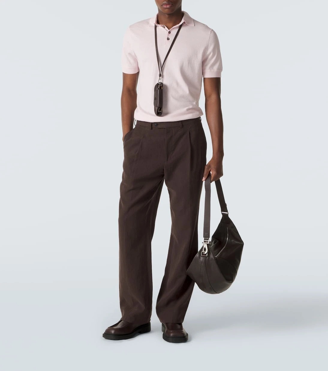 Allude - Cotton, silk, and cashmere polo shirt