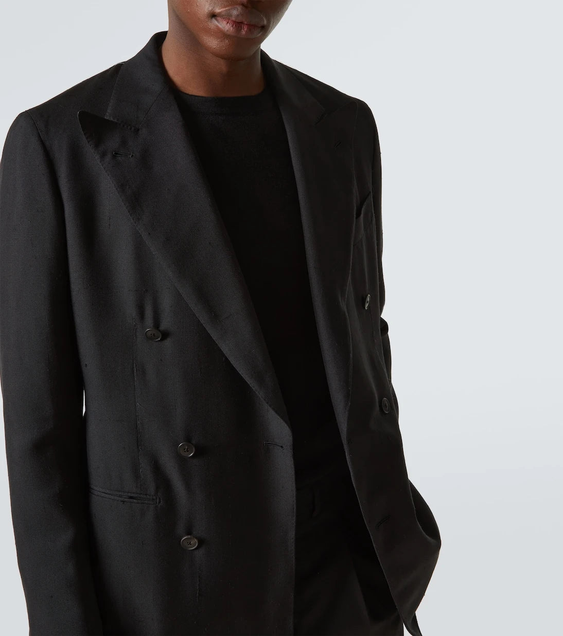 Saman Amel - Double-breasted silk blazer