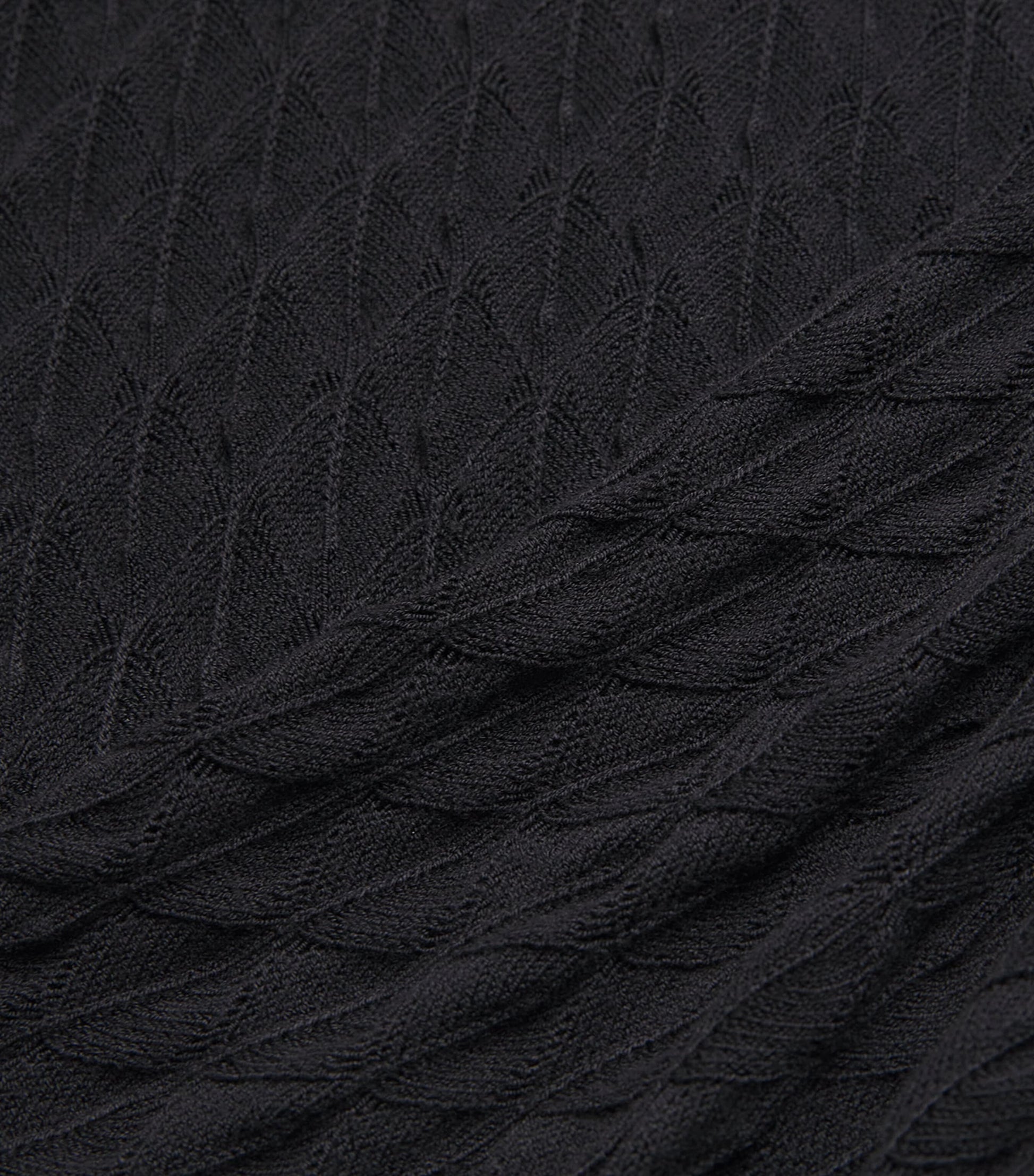 Black Crochet St. Lucia Maxi Skirt