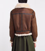 Polo Ralph Lauren Brown Shearling Aviator Jacket
