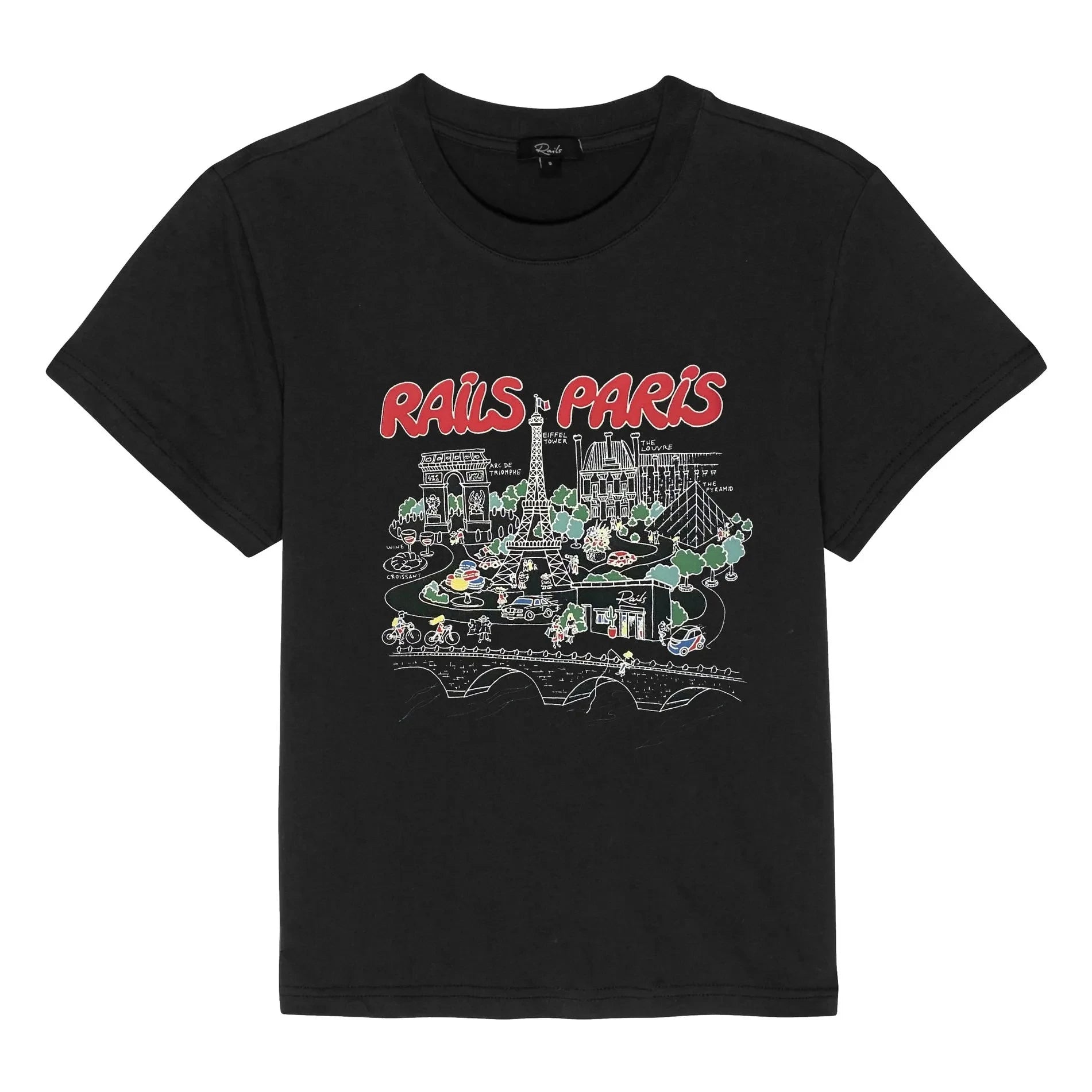 Rails - Boyfriend T-shirt | Black