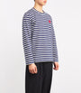Comme Des Garçons Play Heart Logo Striped T-Shirt
