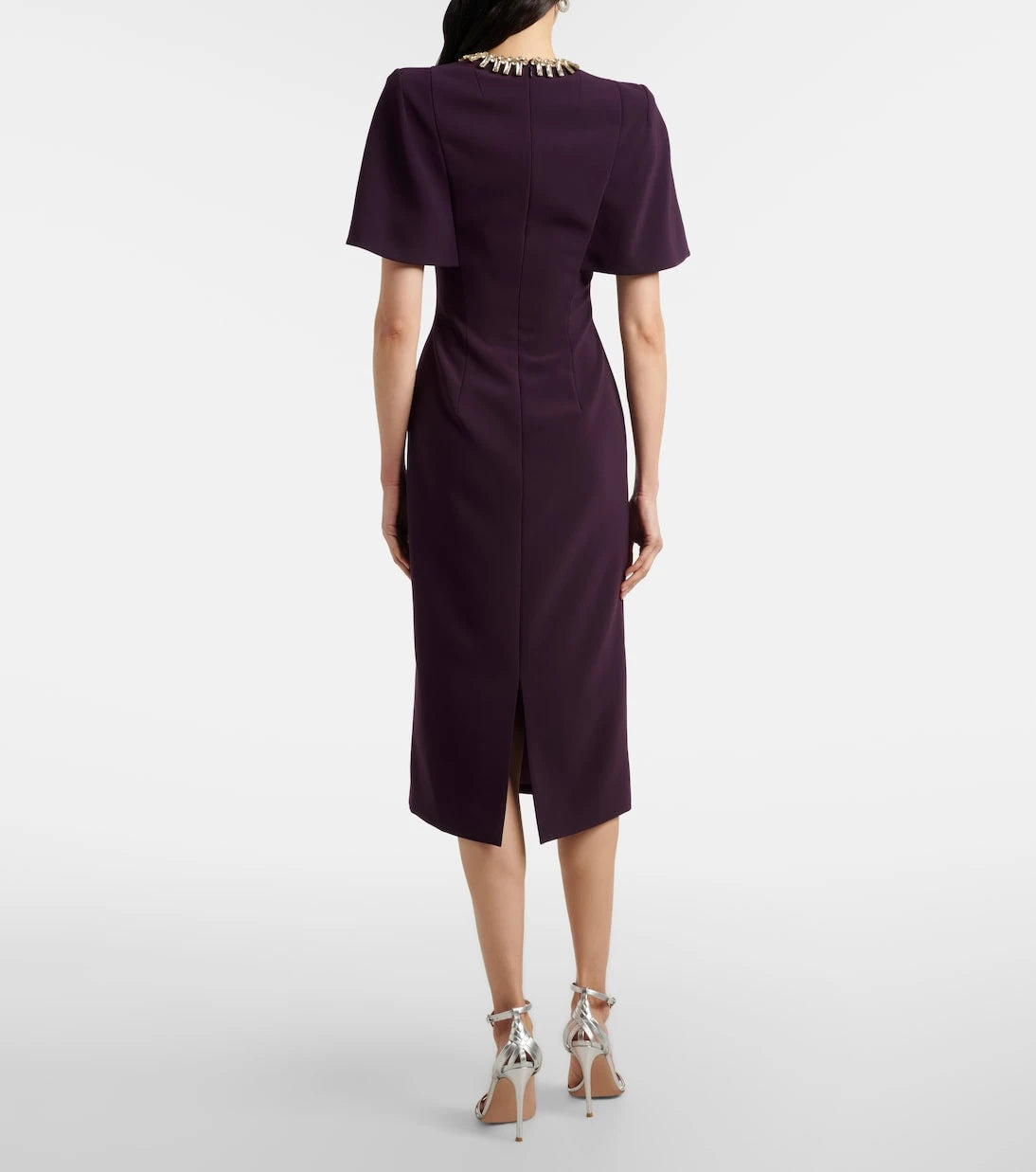 Jenny Packham - Thalia crystal-embellished midi dress