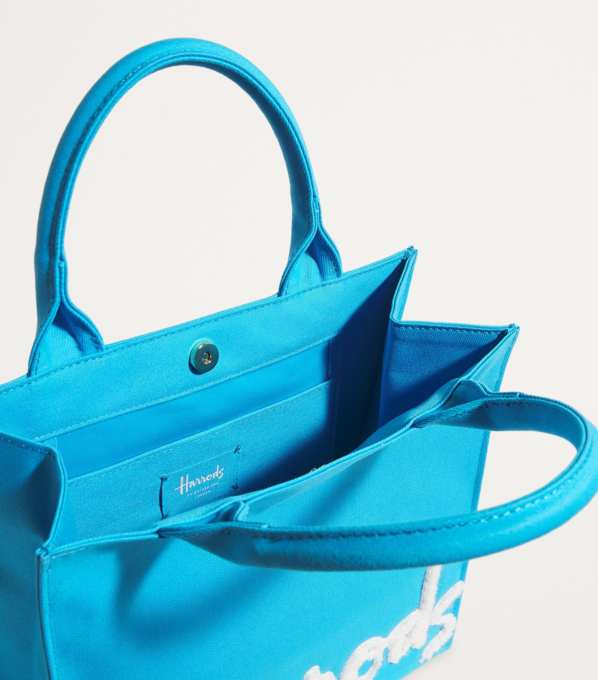 Small Cotton Logo Tote Bag BRIGHT BLUE