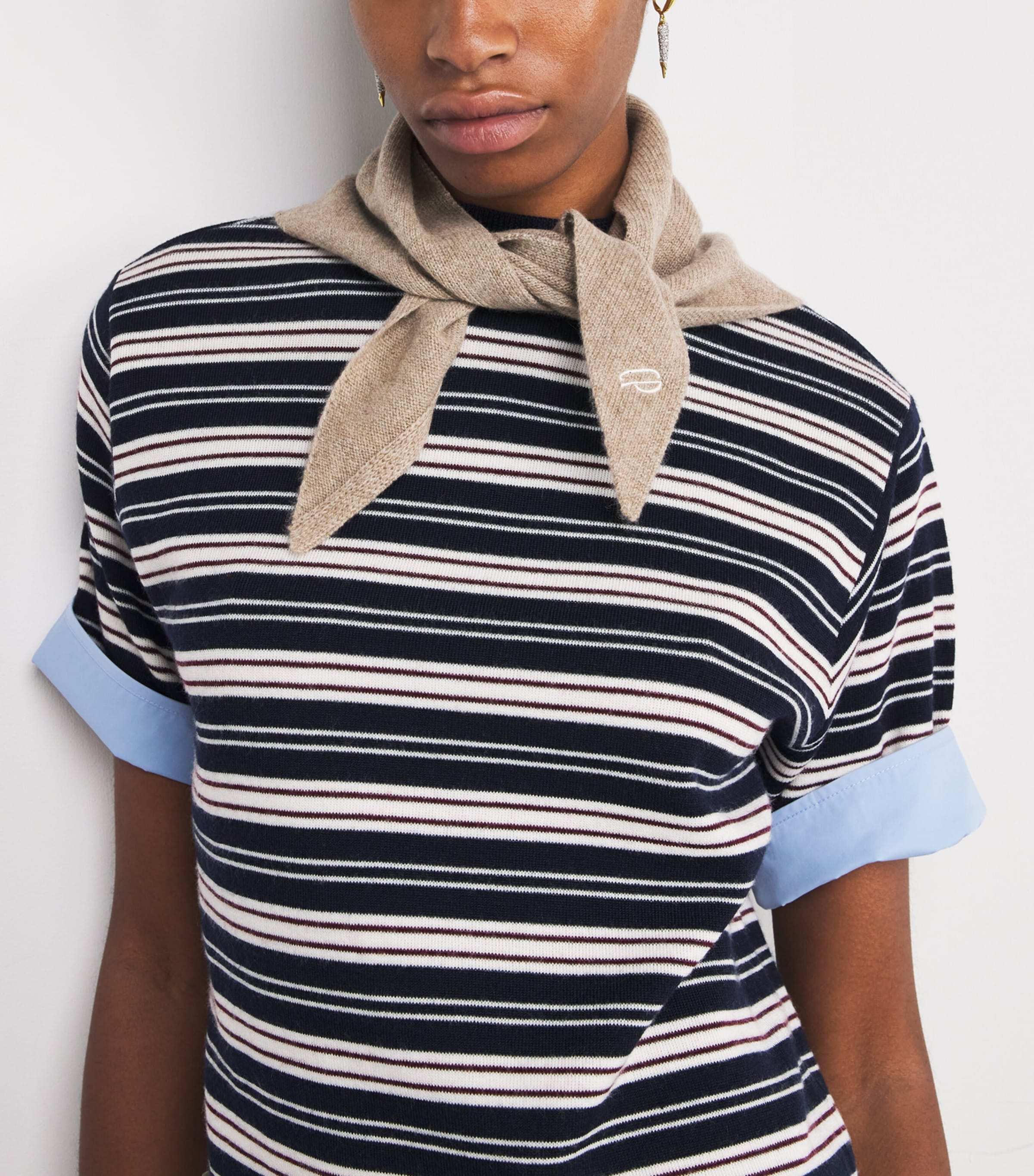 Claudie Pierlot White Cashmere Scarf