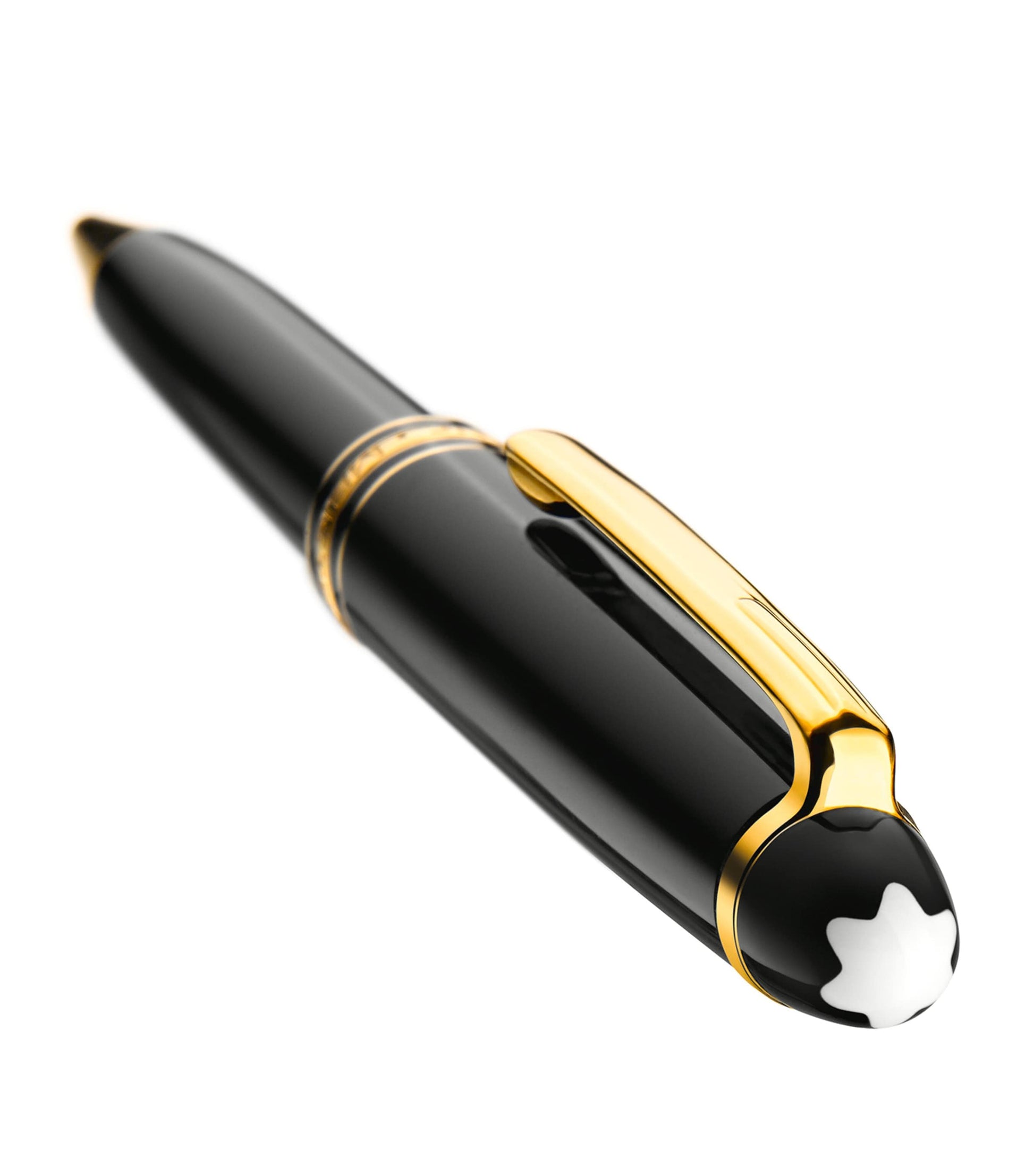 Montblanc Gold-Plated Meisterstuck Classique Black Ballpoint Pen