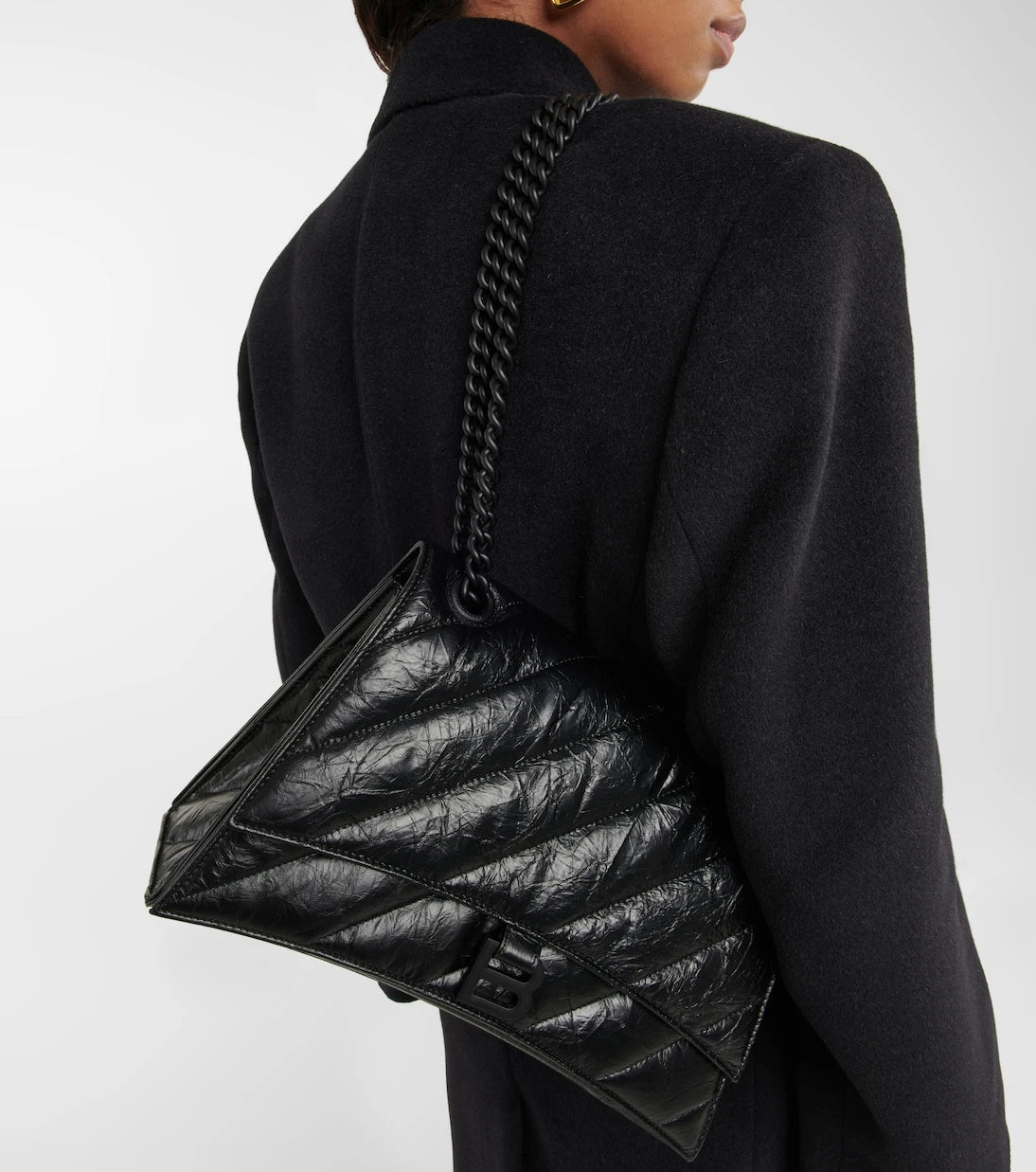 Balenciaga - Crush Medium leather shoulder bag