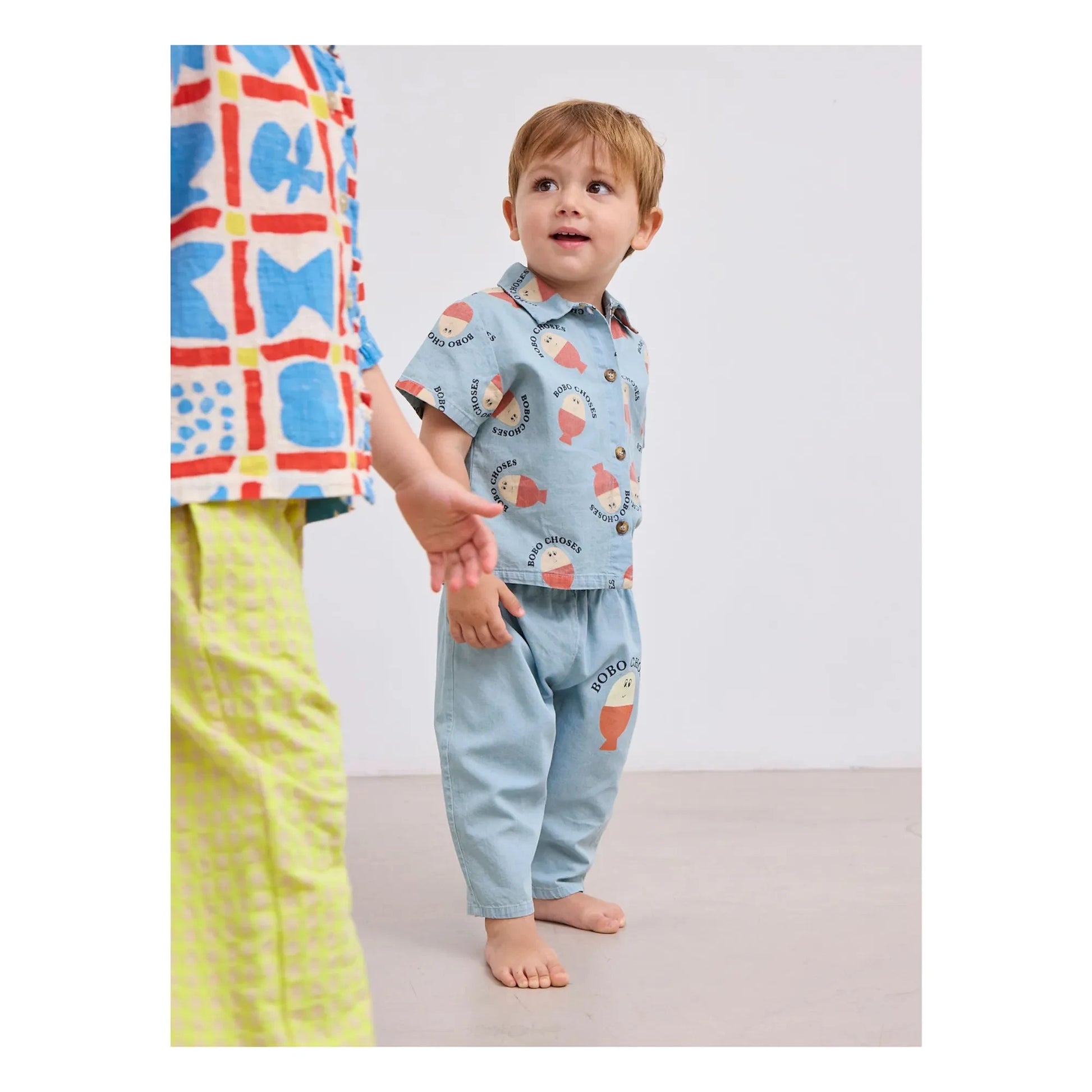Bobo Choses - Bobo Denim Lightweight Pants | Light blue