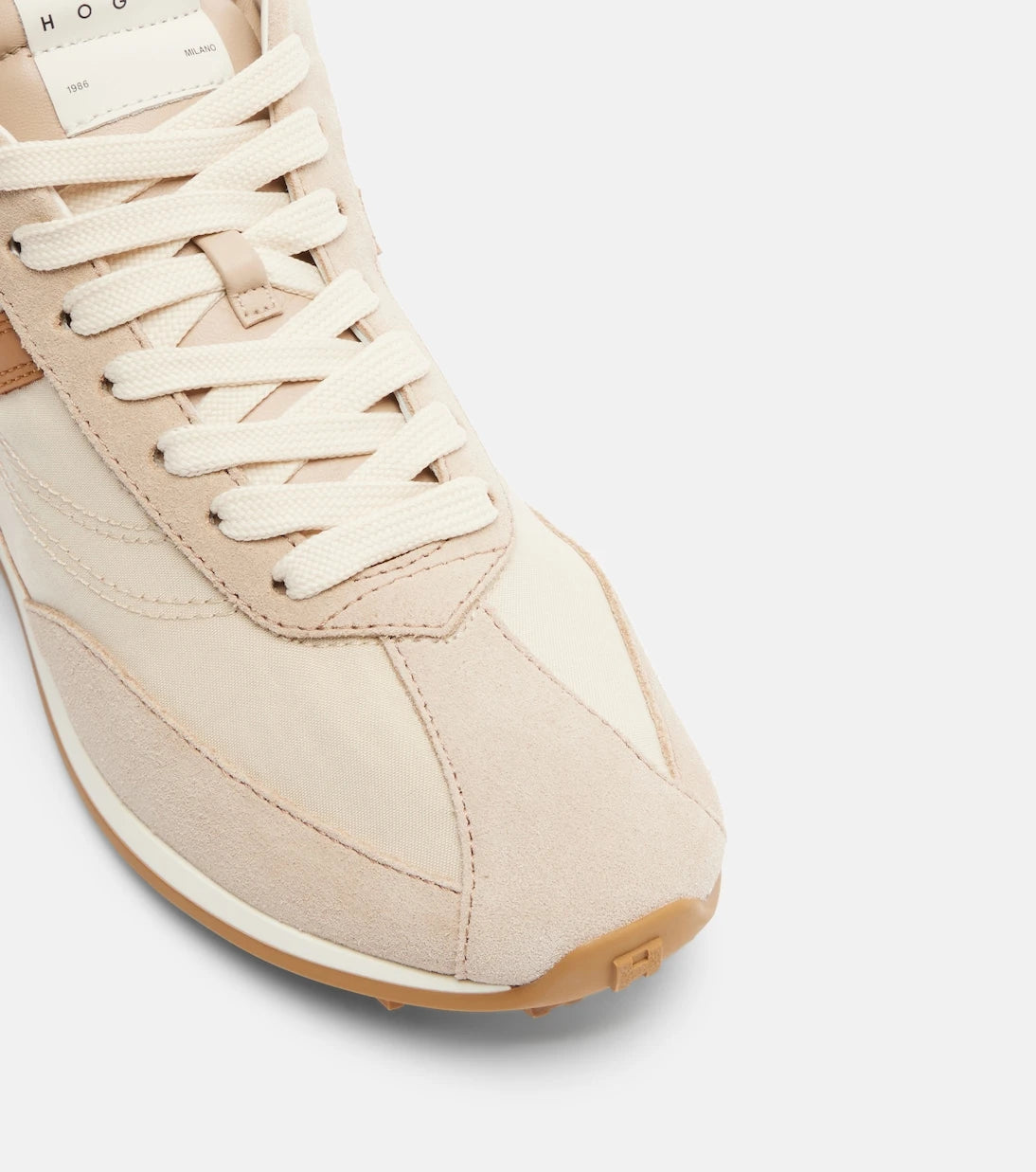 Hogan - H699 suede-trimmed canvas sneakers