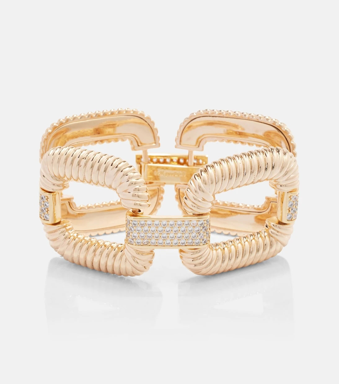 Self-Portrait - Knocker crystal-embellished bracelet