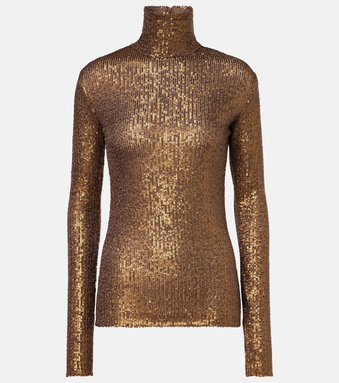 Norma Kamali - Sequined turtleneck top