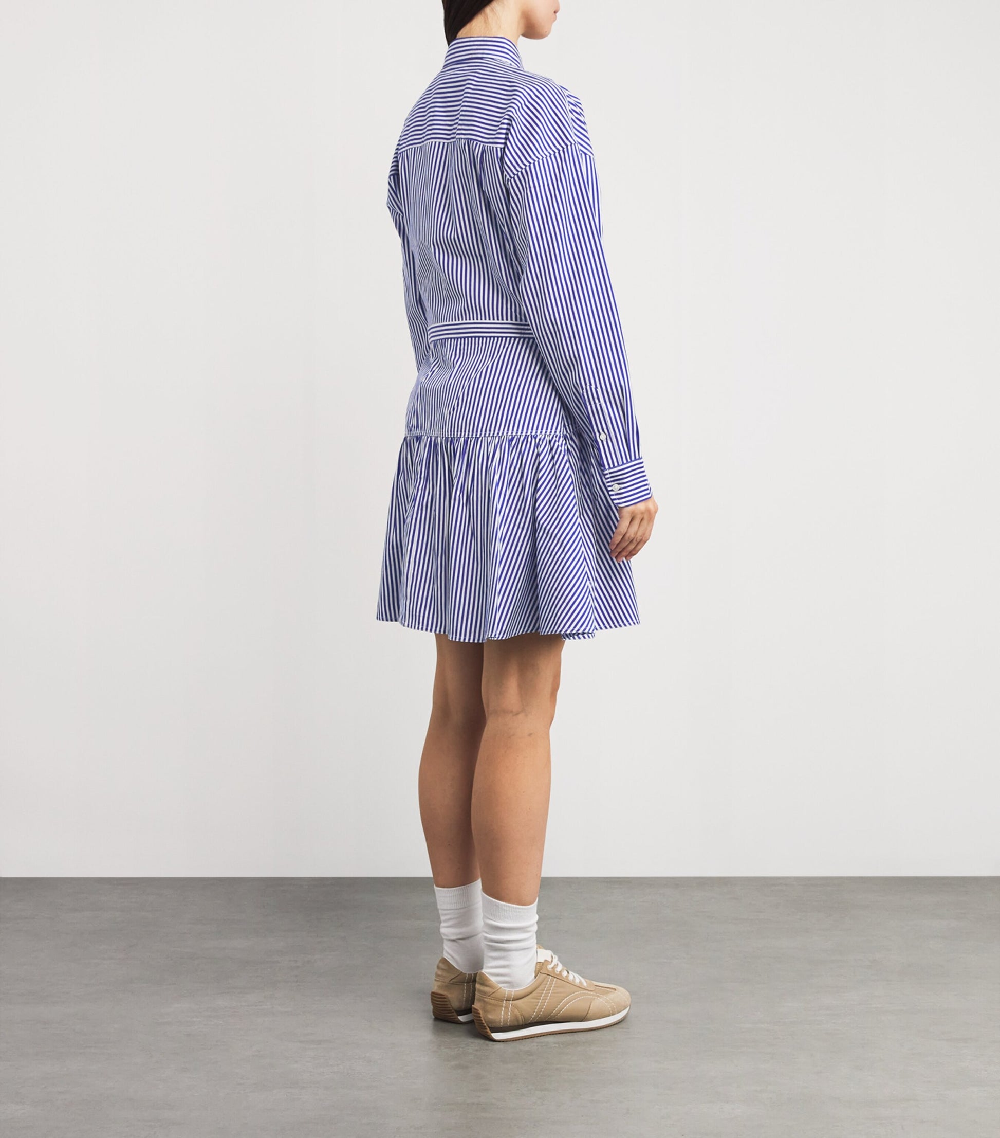 Polo Ralph Lauren Multi Cotton Stripe Mini Shirt Dress