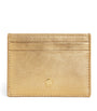 Gold Leather Metallic Card Holder