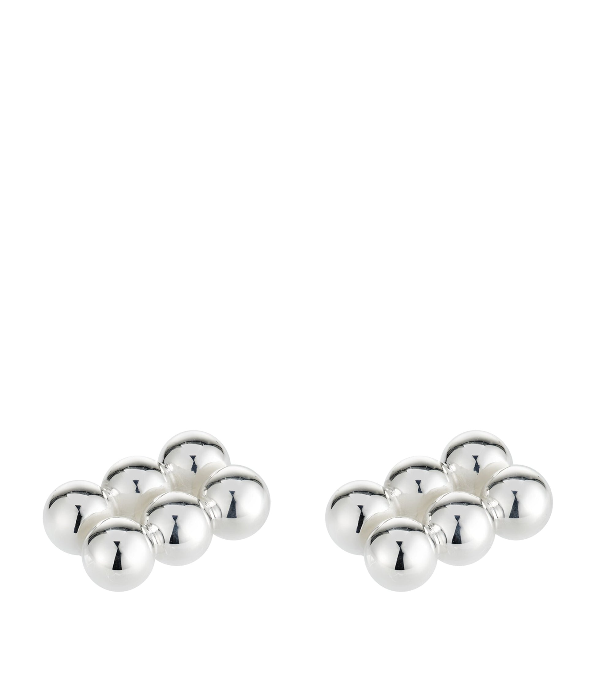 Set of 2 Silver-Plated Perles Place Card Holders