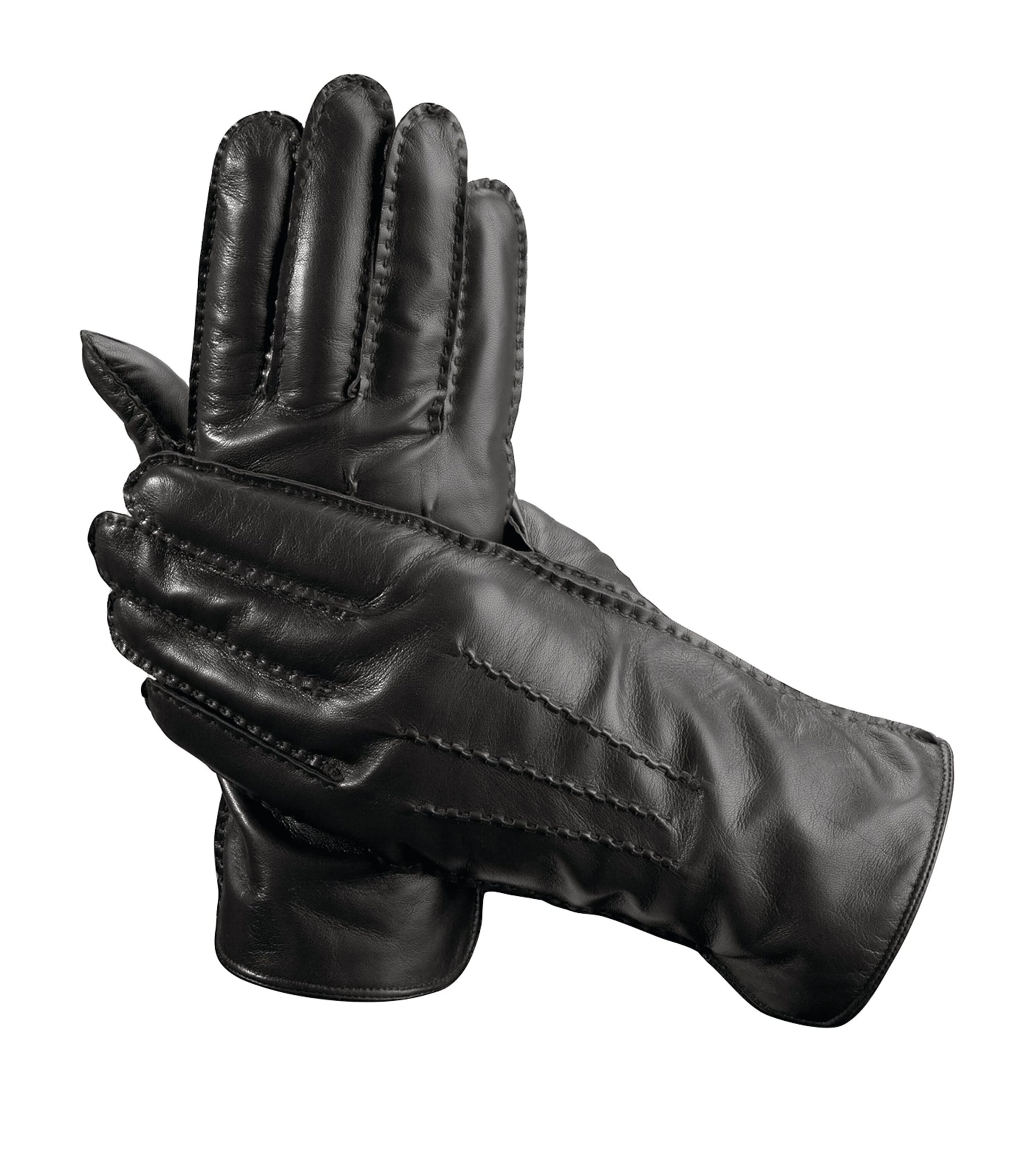 Aspinal Of London Men's Cashmere-Wool-Lined Leather Gloves
