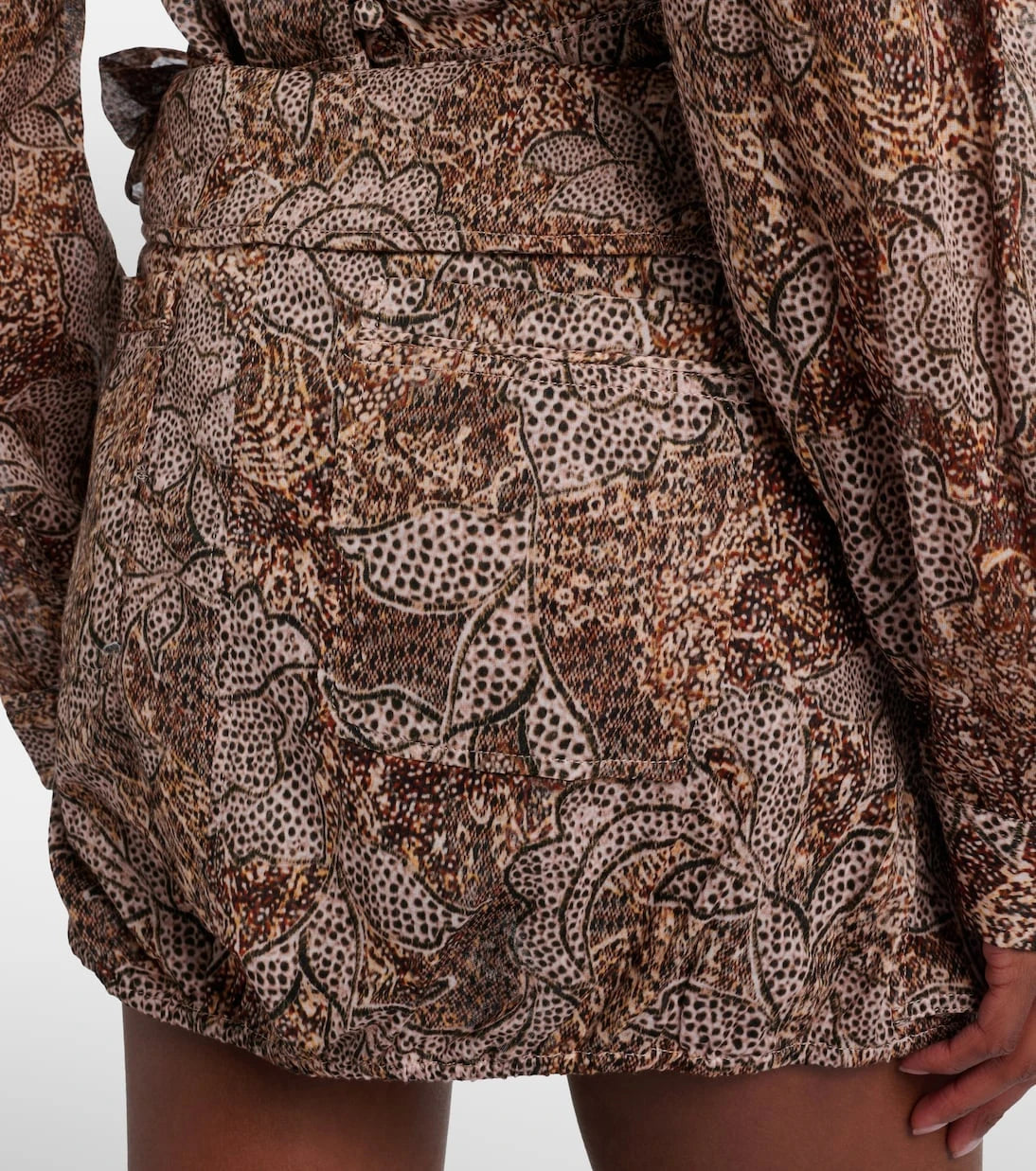 Isabel Marant - Coralie printed cotton miniskirt
