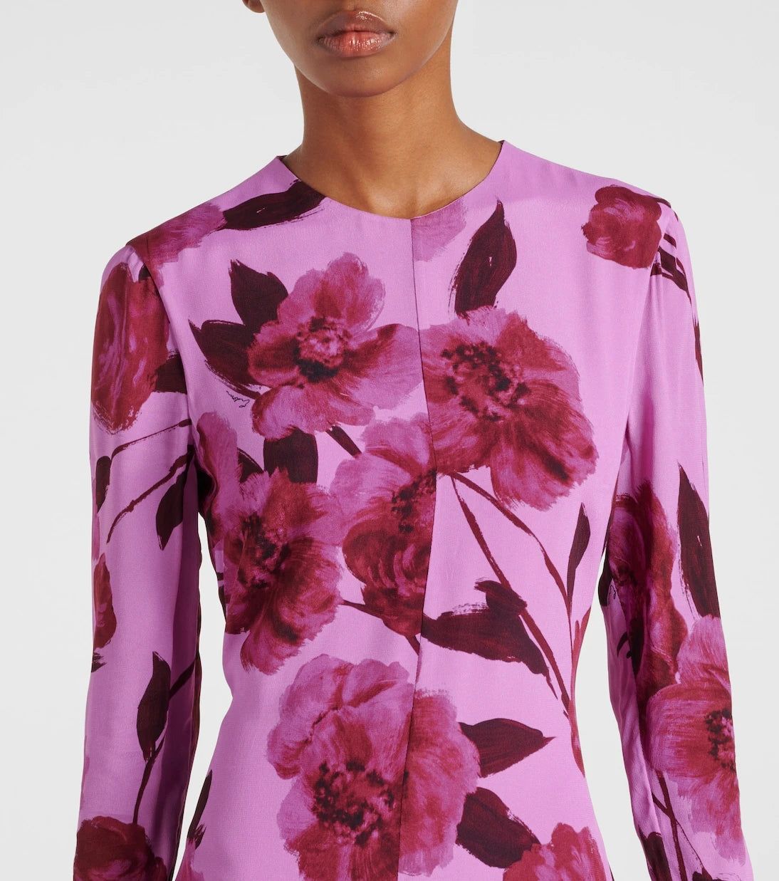 Erdem - Floral crêpe midi dress