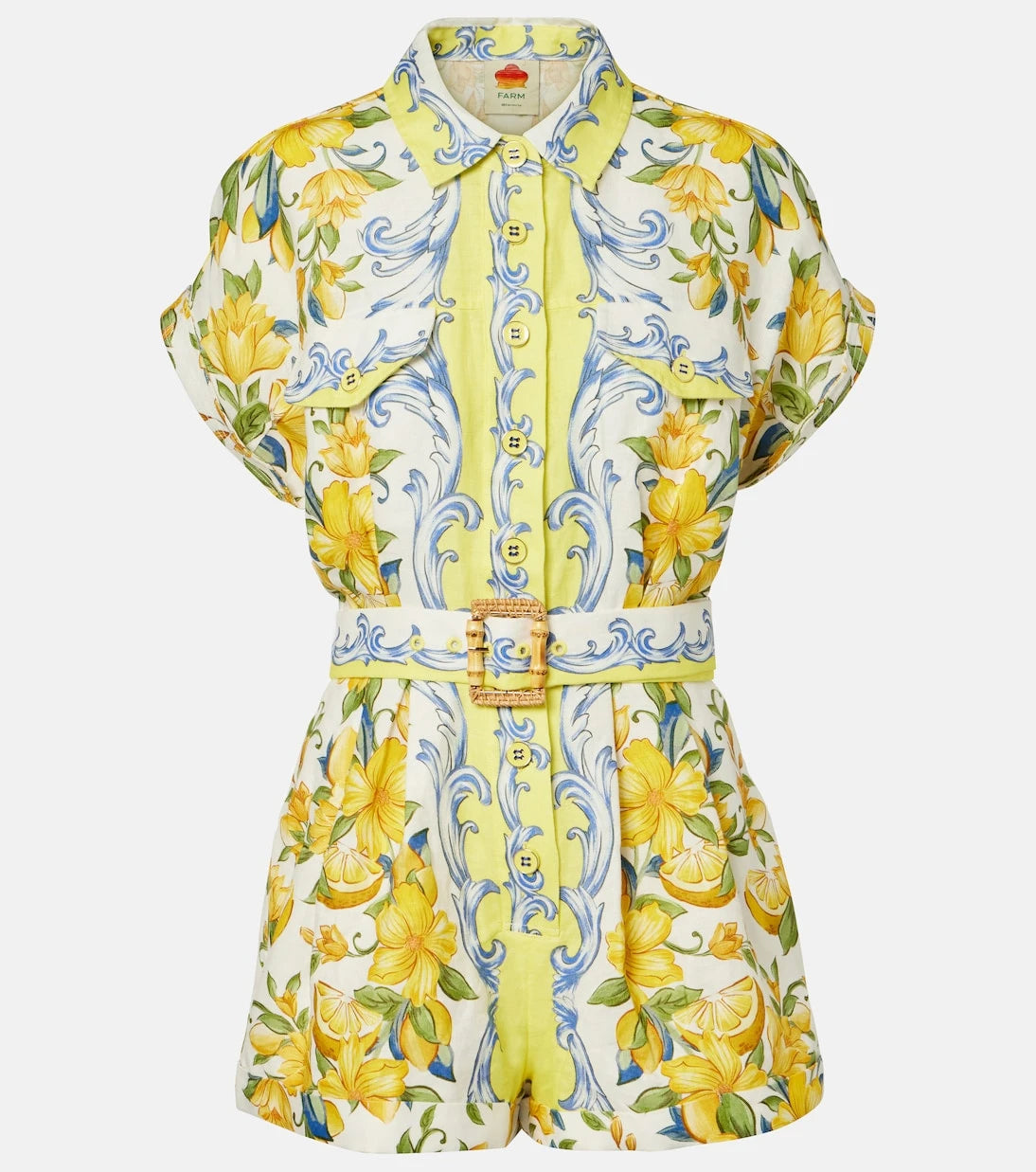Farm Rio - Printed linen romper