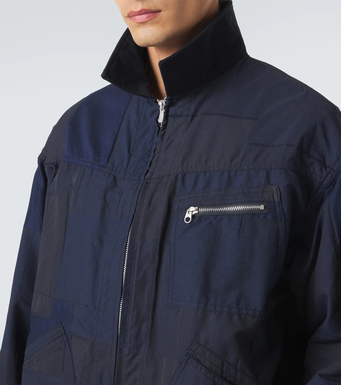 Comme des Garçons Homme - جاكيت بلوزون من مزيج القطن