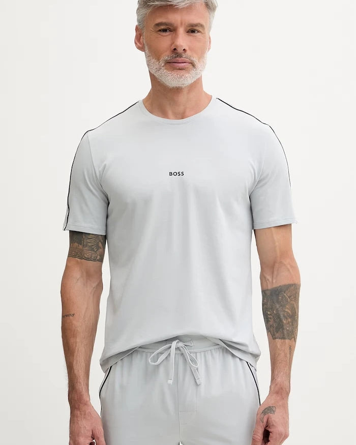 BOSS Erkek Ev Tişörtü Pamuk Elastanlı Unique T-Shirt