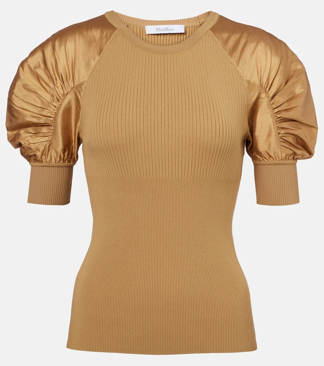Max Mara - Ribbed-knit crêpe top