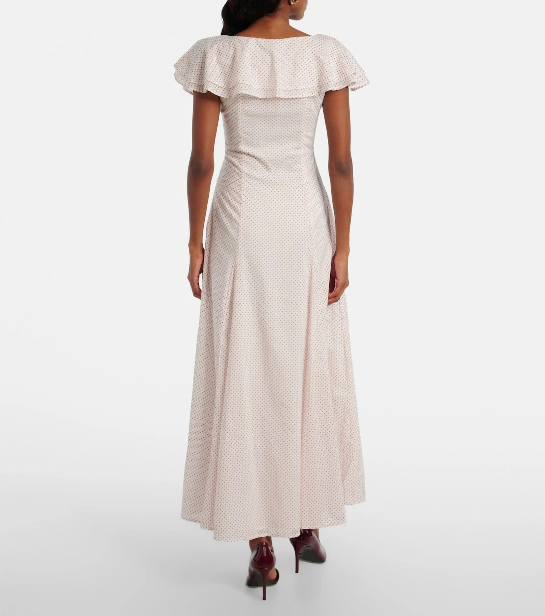 Posse - Marlowe polka-dot cotton maxi dress