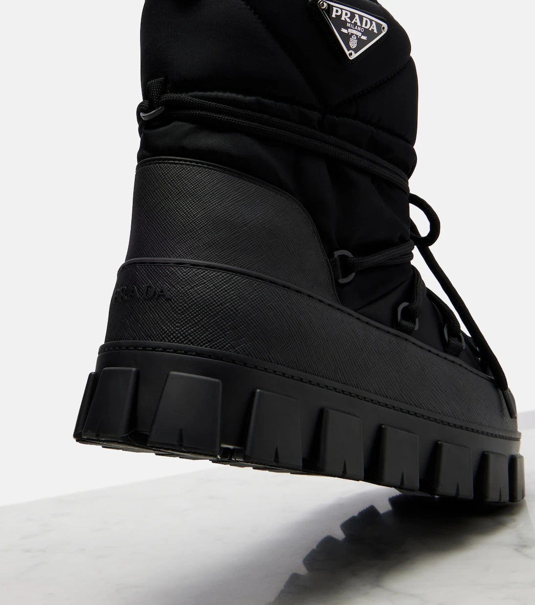 Prada - Re-Nylon gabardine snow boots