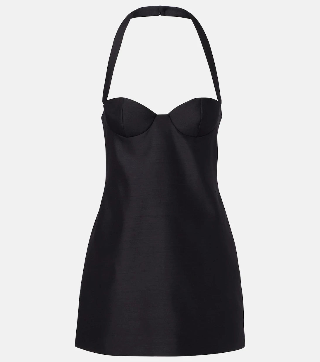 Magda Butrym - Halterneck wool-blend bustier dress