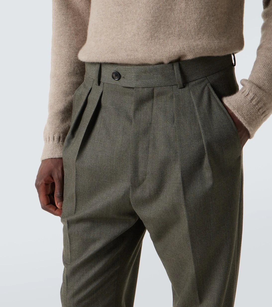 Loro Piana - Stafford virgin wool straight pants