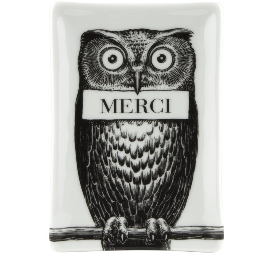 Fornasetti Rectangular Porcelain Ashtray