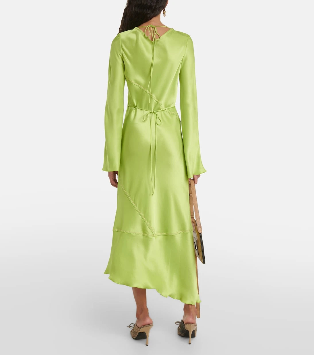 Acne Studios - فستان دانيسا ميدي من الساتان