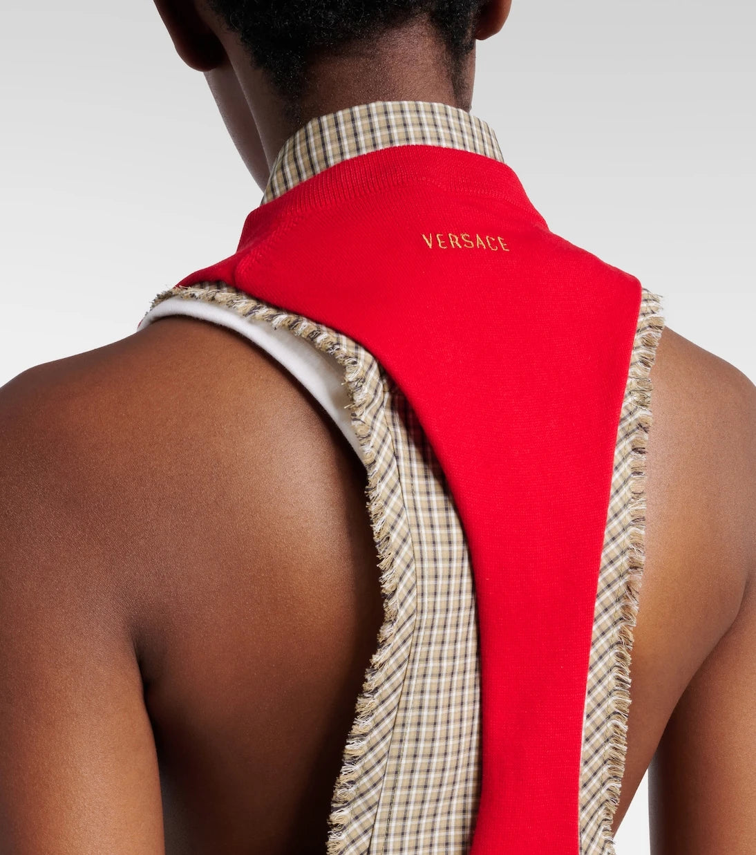Versace - Knitted cotton top