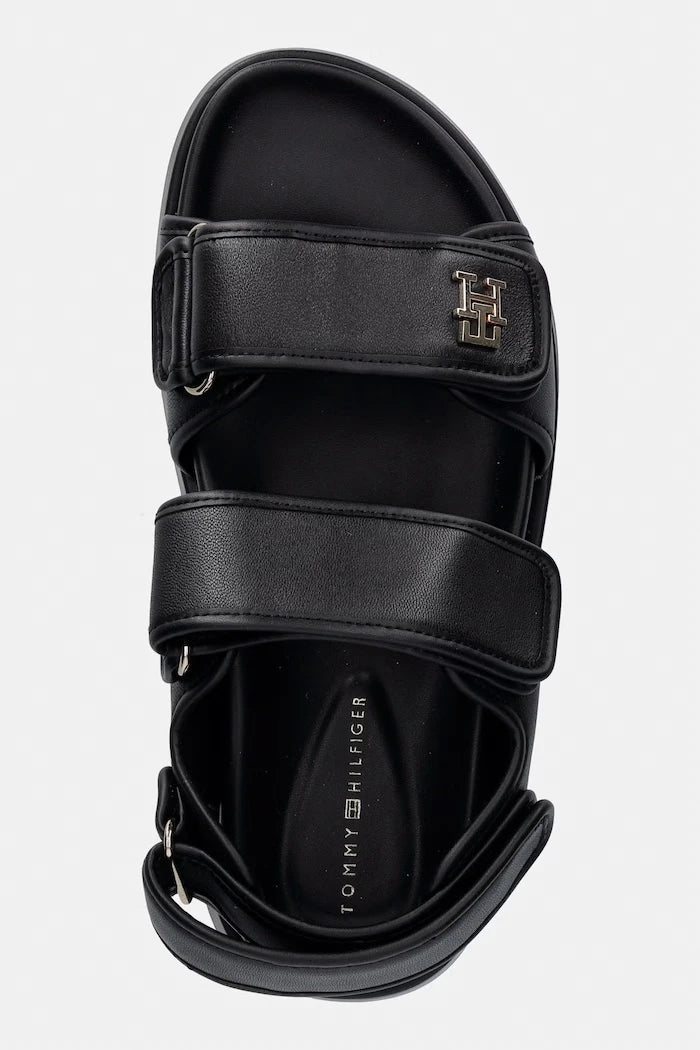 Tommy Hilfiger Kadın Platform Deri Sandalet LEATHER SPORTY PLATFORM SANDAL