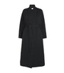Johnstons Of Elgin Black Cashmere Wrap Belt Long Coat