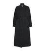 Johnstons Of Elgin Black Cashmere Wrap Belt Long Coat