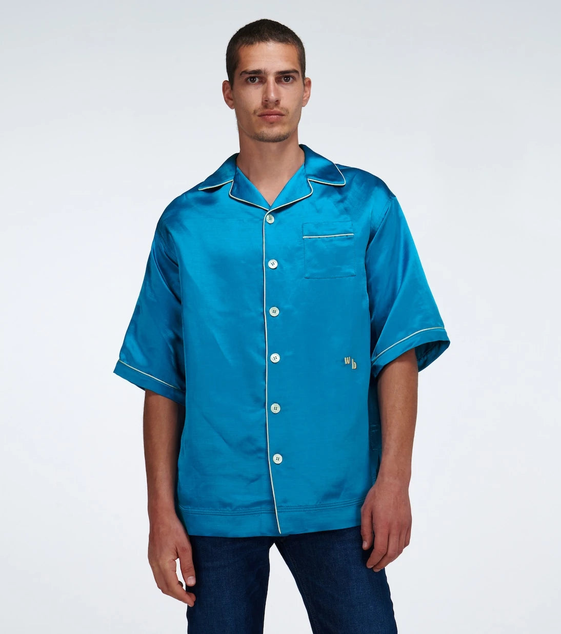 Wales Bonner - Short-sleeved pajama shirt