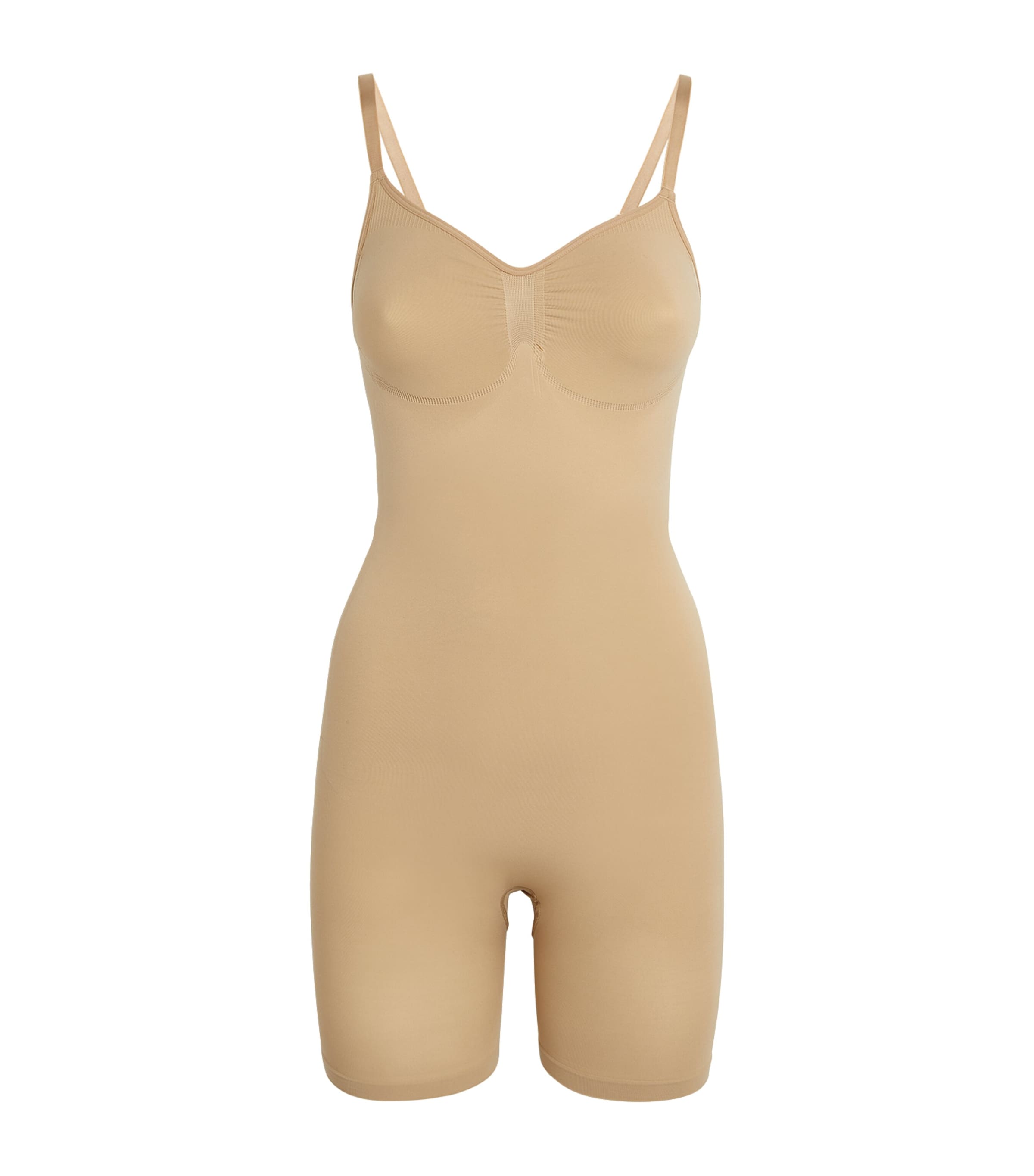 Skims Nude Seamless Sculpt Mid-Thigh Bodysuit