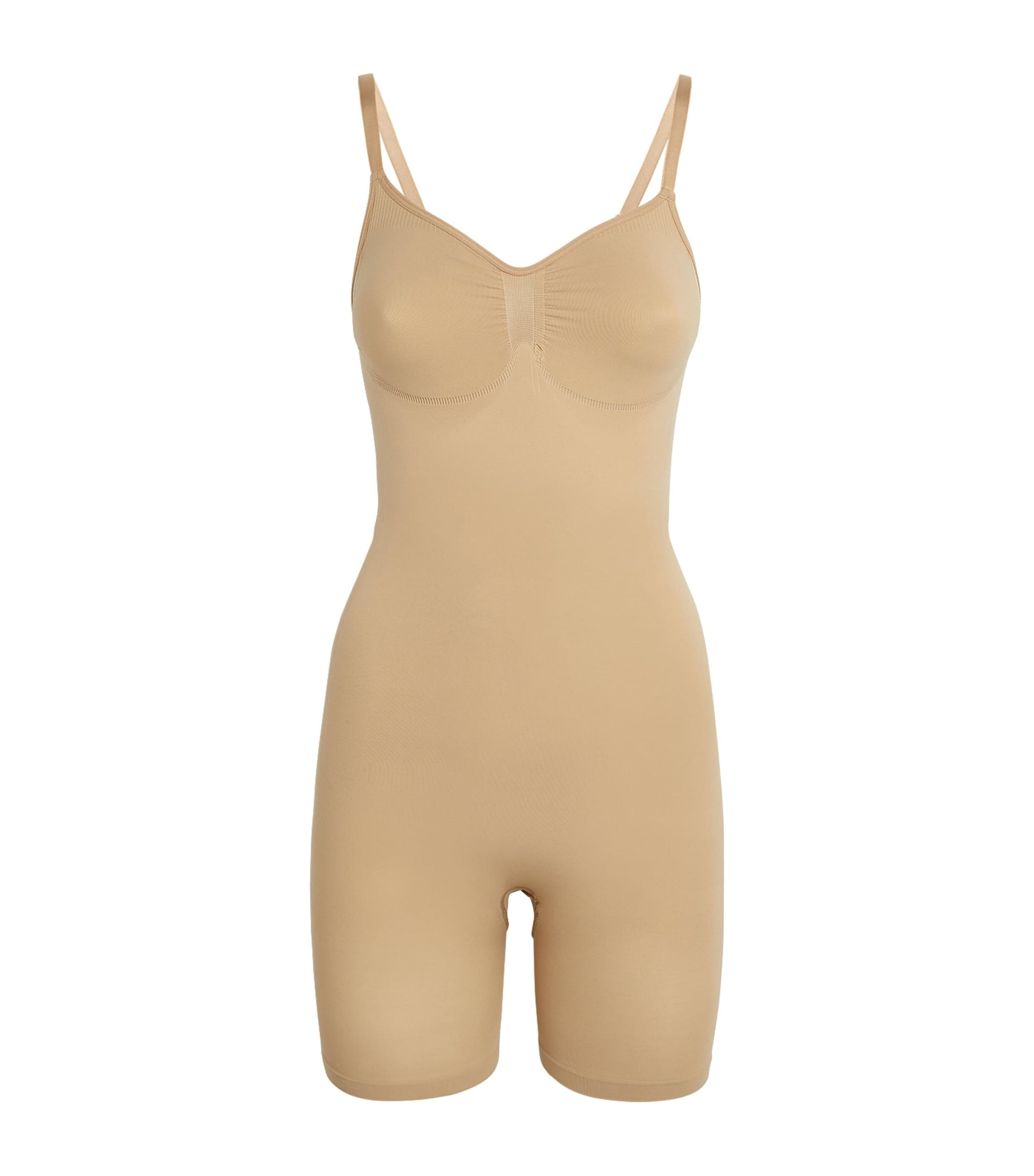 Skims Nude Seamless Sculpt Mid-Thigh Bodysuit