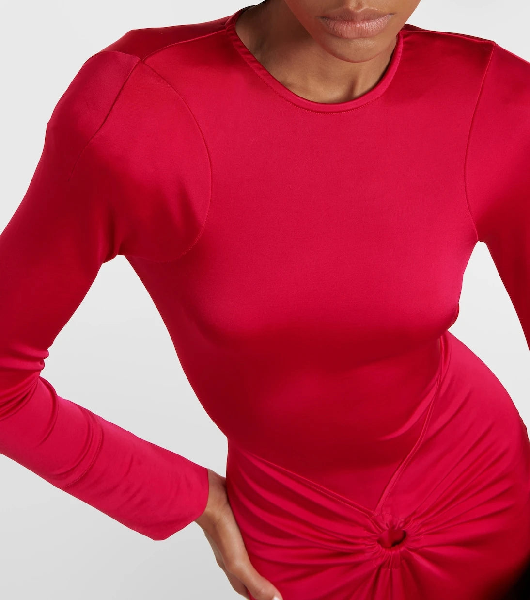 Victoria Beckham - Gathered jersey maxi dress