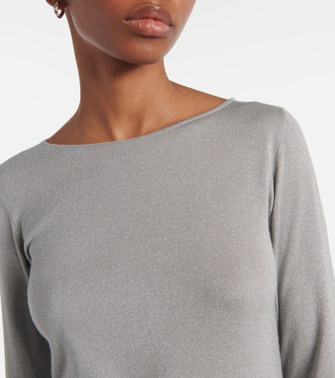 Brunello Cucinelli - Sparkling cashmere and silk-blend sweater