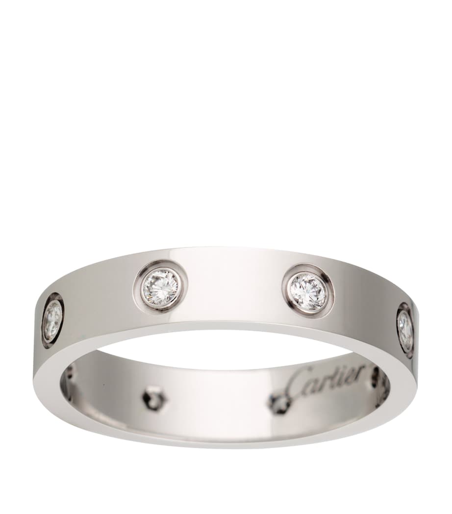 Cartier White Gold and Diamond LOVE Wedding Band